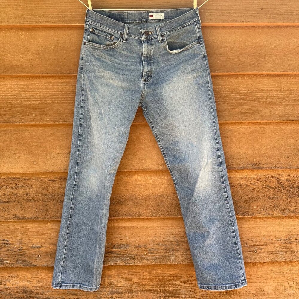Wrangler YK Relaxed Straight Blue Men's Regular Jeans Size 31x30